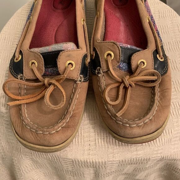 Sparkly Plaid Sperry Top-Sider Angelfish Boat Shoe - Picture 5 of 9